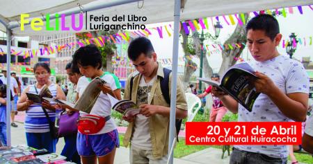 Feria del Libro Luriganchino en el Parque Huiracocha