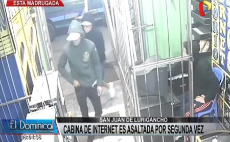 Asaltan por segunda vez cabina de internet en SJL