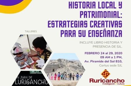 TALLER DE CAPACITACIÓN DOCENTE: Historia Local y Patrimonial de San Juan de Lurigancho