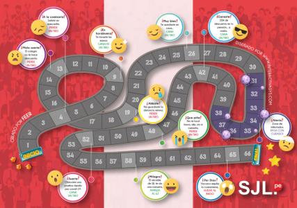 Recorre el nuevo juego de mesa: -Circuito Covid SJL- en familia