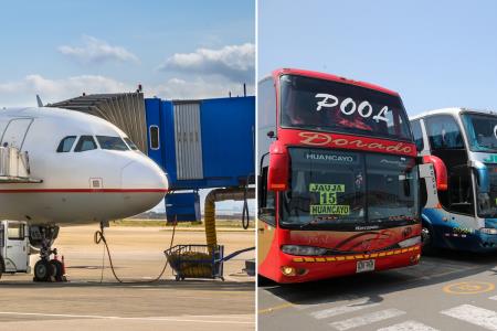 Estas son las medidas que deberán tener en cuenta los pasajeros de aviones y buses.