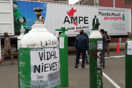 Planta de oxígeno móvil de AMPE llegará a SJL este viernes 7 y sábado 8 de Agosto