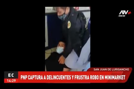 PNP capturó a delincuente y frustra robo a minimarket en Mariscal Cáceres