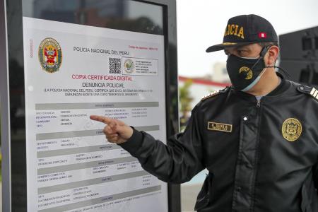 PNP lanza plataforma virtual para reportar denuncias policiales