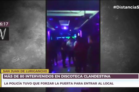 Más de 80 detenidos dejó intervención en discoteca