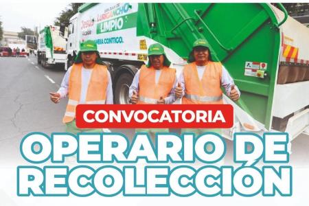 Municipalidad de SJL lanza convocatoria urgente para operarios de limpieza