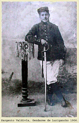 Fotografía de un gendarme de Lurigancho