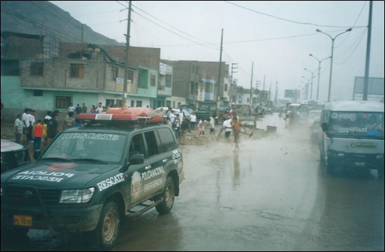 Desborde del Huaycoloro