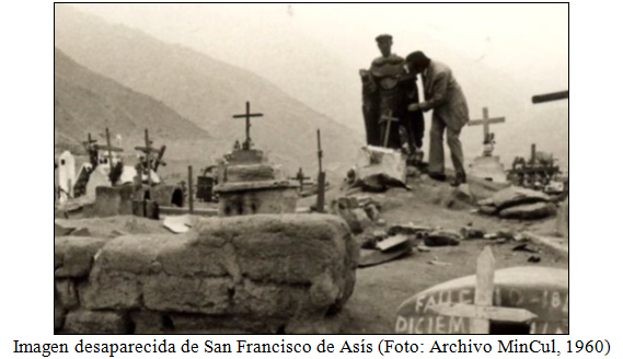 Imagen desaparecida de San Francisco de Asis