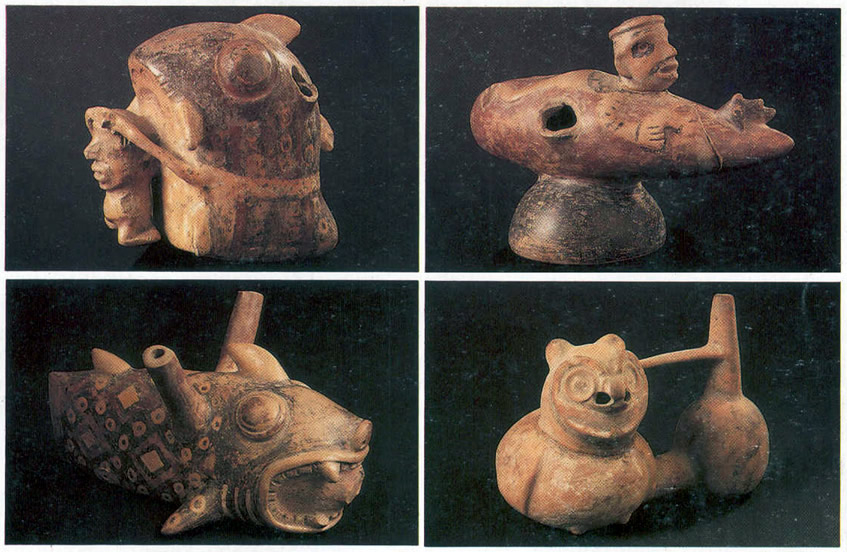 Reproducción de las fotografías mostradas por Palacios y Guerreros en su publicación referente a los hallazgos de Potrero tenorio