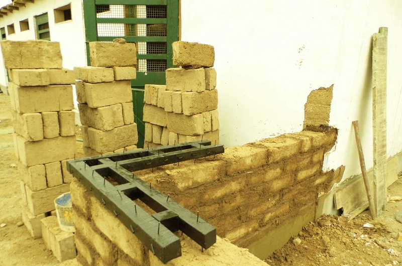 La construcción se propuso con materiales originales