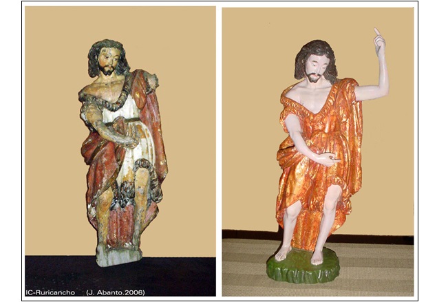 Estado de la imagen, el antes y después de su restauración