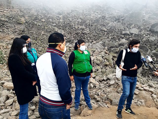 Congresista Daniel Olivares junto a la Asociación Ecoturística “Lomas de Mangomarca”