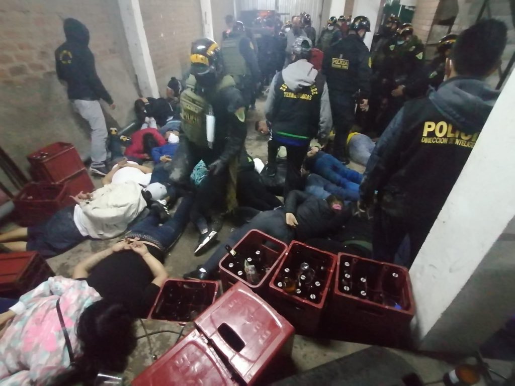 Fueron intervenidos 90 personas aproximadamente (Foto: PNP)