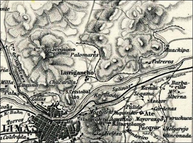 Detalle de Mapa Stieler de 1889