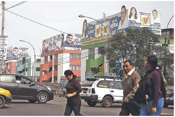 Lima empieza a llenarse de propaganda electoral