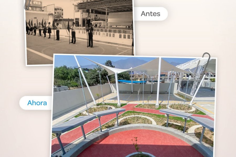 Así luce la renovada I.E. 126 Javier Pérez de Cuéllar en San Juan de Lurigancho