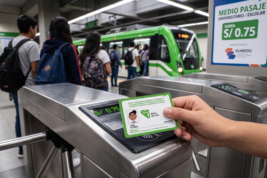 Cómo tramitar el Medio Pasaje en la Línea 1 del Metro de Lima