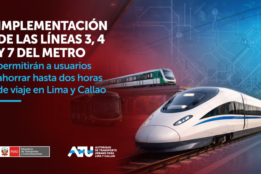 MTC impulsa la implementación de las Líneas 3, 4 y 7 del Metro