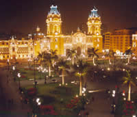 Centro de Lima con nueva iluminación