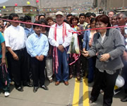 Inauguran  Pistas en José Carlos Mariategui