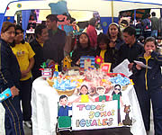 Discapacidad no es incapacidad lema de la expoferia 2004 de los niños especiales