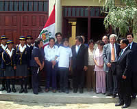 Karla regresó a casa  con el Presidente de la Republica