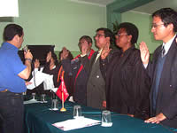 Juramenta Comité Distrital del Movimiento Cívico 14 de Septiembre