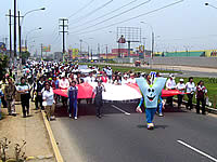 Gran Caminata por el Día Cívico de los Valores en San Juan de Lurigancho