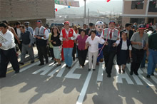 Inauguraron obras en asentamiento humano