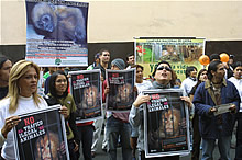 Jornada de protesta contra el comercio ilegal e inhumano de animales