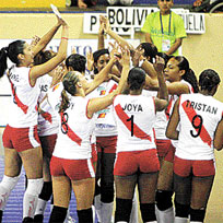 Peruanas vencen a paraguayas  3-0 en Voley