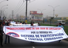Vecinos de SJL rechazan gestion de alcalde Burgos