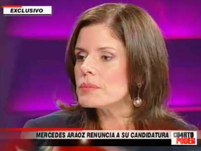 Mercedes Aráoz renunció a candidatura presidencial por el Apra