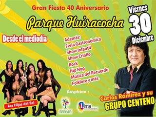 Parque Zonal Huiracocha celebra 40 aniversario