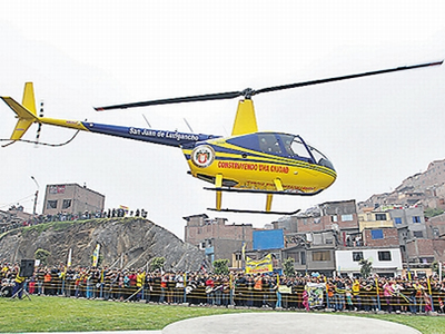 Compra del helicóptero para SJL fue diseñada por el mismo postor ganador