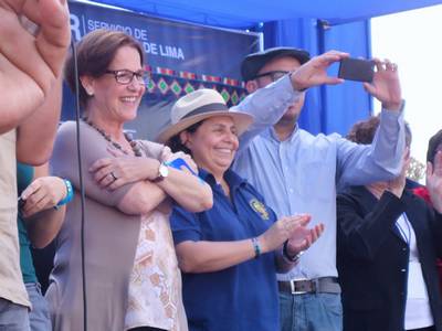 Inauguración del parque José María Arguedas El Migrante