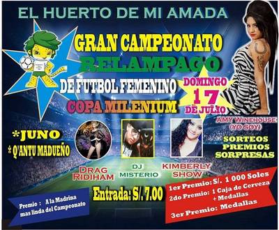 Campeonato Relámpago de Fútbol Femenino en San Juan de Lurigancho.