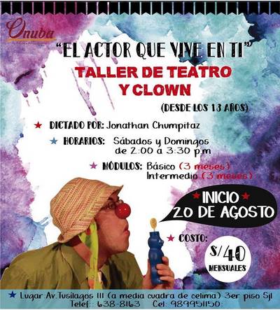 Onuba presenta el taller de formación actoral