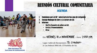 Reunión Cultural Comunitario de SJL