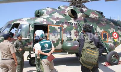 Incendio Forestal en el norte del país: Fuerza Armada sobrevuela 9 puntos críticos por los distritos andinos de Lambayeque
