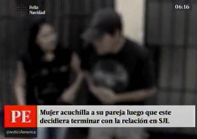 SJL: mujer acuchilló a su expareja por terminar su relación