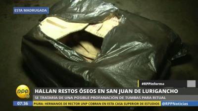 Hallan restos humanos en plena vía pública en San Juan de Lurigancho