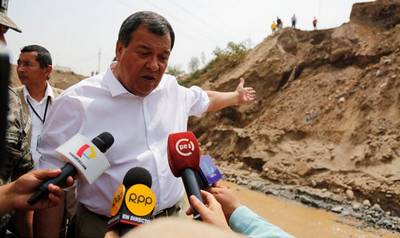 Ministro Jorge Nieto presentó balance sobre huaicos y emergencias en el país 