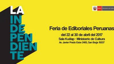 Ministerio de Cultura lanza ´La independiente´ primera feria de editoriales peruanas