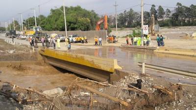 Huaycoloro: nuevo desborde obliga al cierre de Ramiro Prialé