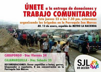 San Juan de Lurigancho en acción ha logrado gran movilización solidaria