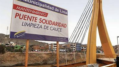 El puente Solidaridad fue construido por una empresa inexperta