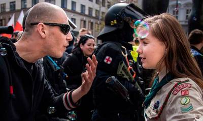 Lucie Myslikova, la joven que encaró a un neonazi en República Checa