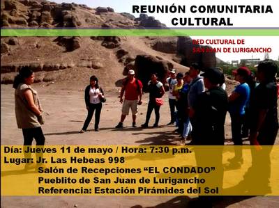 Colectivos Culturales se reunirán para el desarrollo del plan cultural de San Juan de Lurigancho